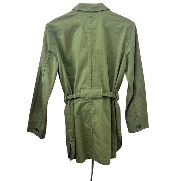 Madewell Tie-Waist Military Jacket Olive Green Gorpcore Hiking Outdoor Small - Picture 6 of 11